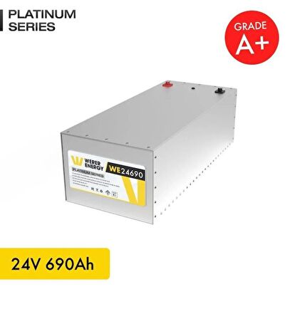 24V 690Ah LiFePO4 Platinum Series Bluetooth'lu Lityum Demir Fosfat Akü 