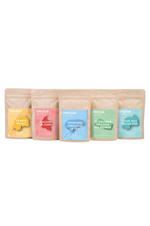 Espressolab Dünya Kahveleri Deneme Seti - 5 Paket (250 g)