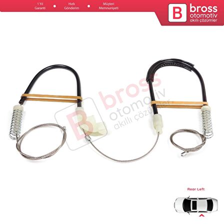 Volvo S40 V40 MK1 644 645 1995-2004 4/5-Kapı 30623452 İçin Elektrikli Arka Sol Cam Kriko Tamir Seti