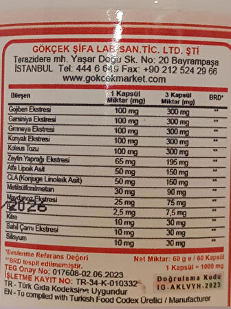 Gökçek Şifa Kurt Üzümü (Goji Berry) Kapsül