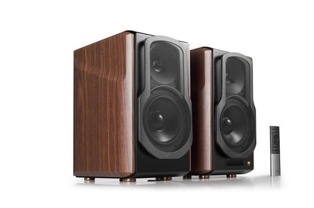 EDIFIER S2000MKII Güçlü Hi-Fi Raf Tipi Aktif Hoparlör Bookshelf Speaker (Kahverengi)