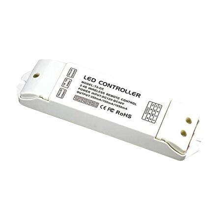 Ltech 2.4G Kızılötesi Led Kontrolcüsü 12-48V DC 350MA/700MA/1050MA - T3-CC