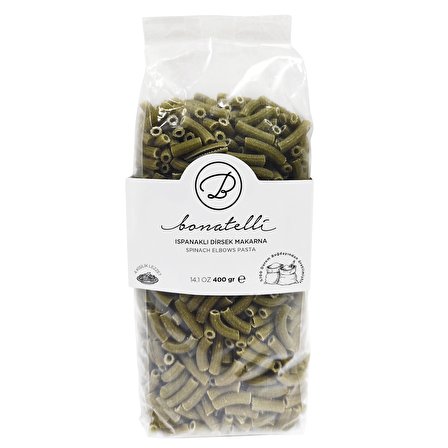 BONATELLİ ISPANAKLI DİRSEK MAKARNA 400GR
