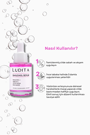 Ludita Yaşlanma Karşıtı Bakuchiol + Hibiscus Serum ( Retinol Alternatifi )