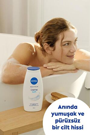 Nivea Creme Soft Kremsi Dokunuş Duş Jeli 750ml, Badem Yağı, Nemlendirici, Ekonomik Boy, E Vitamini