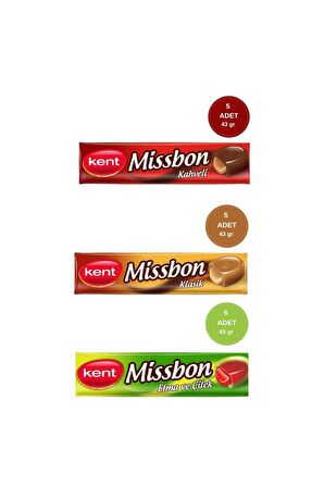 Kent Missbon Karışık Şeker Paketi 43gr - 15 Adet