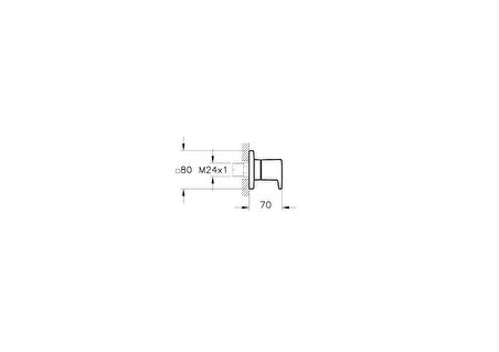 Artema Root Square A4272926 Ankastre Stop Valf, Sıva Üstü, Bakır