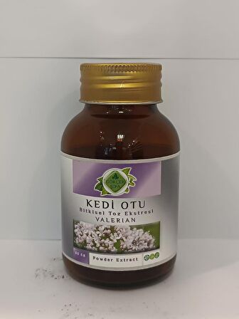 Kedi Otu Toz Ekstresi 80 Gr. Cam Kavanoz