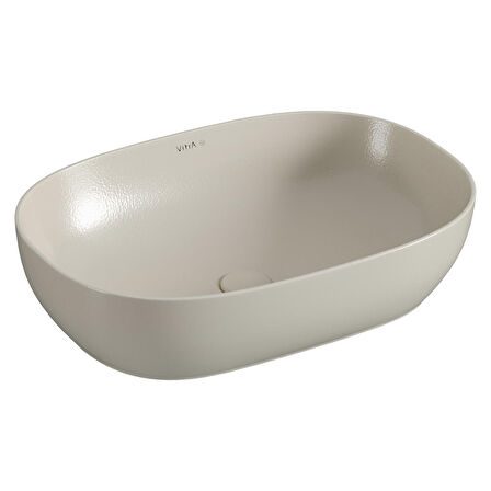 VitrA Outline Recycled 7991B066-0016 Çanak Lavabo, Mat Bej