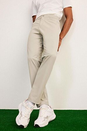 DeFactoFit Slim Fit Dar Kesim Standart Paça Esnek Multifonksiyonel Dokuma Sporcu Pantolon E3333AX25SPGR321