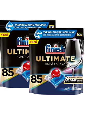 Finish Ultimate 85 Kapsül Bulaşık Makinesi Deterjanı Tableti X2