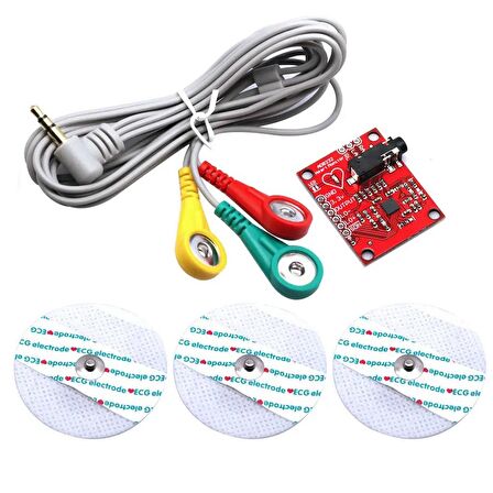 AD8232 Kalp Atışı EKG İzleme Sensör Modülü Seti
