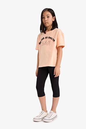 DeFacto Kız Çocuk Midi Tayt B5656A825SMBK81