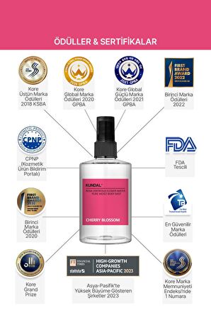 Nemlendirici Vücut Misti KUNDAL Pure Moist Body Mist 128ml (Cheery Blossom)