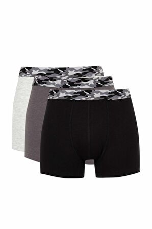 DeFacto Regular Fit 3'lü Boxer C1536AX24AUBK81
