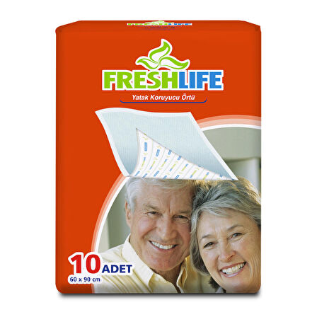 Freshlife Yatak Koruyucu Örtü 60x90 cm 10 (10 Adet)