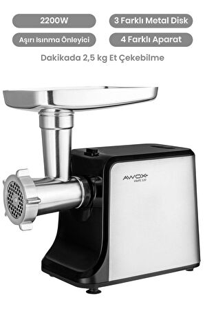Awox Vite Pe320 Kıyma Makinesi Inox