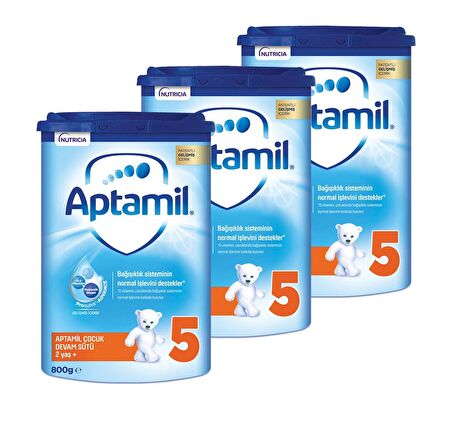Aptamil 5 Çocuk Devam Sütü 800 gr x 3 Adet