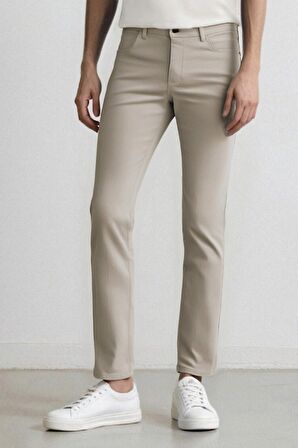DeFacto Yazlık Chino Kanvas Pantolon Slim Fit Dar Kesim Cepli Dar Paça T1055AZ24SPBG191