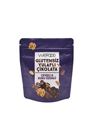 Wefood Glutensiz Yulaflı Çikolata Cevizli &  Kuru Üzümlü 40 gr