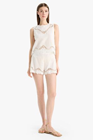 DeFacto Regular Fit Pamuklu Kolsuz Üst-Fall in Love E4261AX25SMWT16