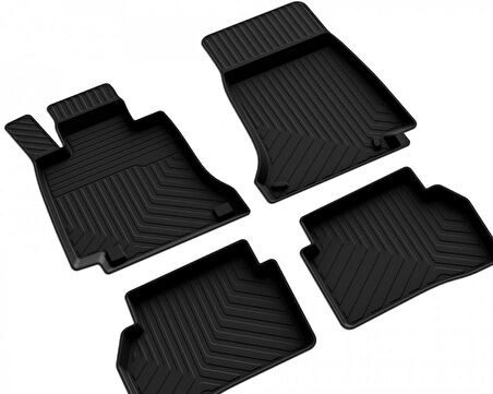 Mercedes C Serisi W204 Ferrous 4D Havuzlu Kauçuk Paspas 2007 2014