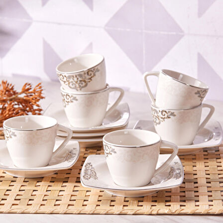 Karaca Nazende 6 Kişilik Kahve Fincanı Takımı 80 ml
