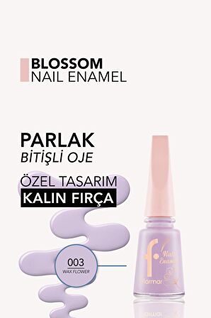 Flormar Blossom Uzun Süre Kalıcı & Parlak Bitişli Oje