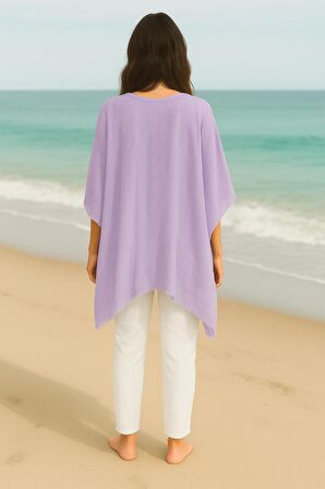 Handmade Önden Bağlamalı Kimono Tarzı Plaj Pareo Elbise Tunik
