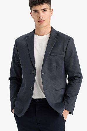DeFacto Slim Fit Dar Kesim Astarlı Blazer Ceket W9254AZ25SPNV179
