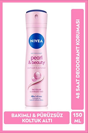 Nivea Kadın Sprey Deodorant Pearl&Beauty 150ml, Kiraz Çiçeği Nemlendirici Vücut Losyonu 400ml