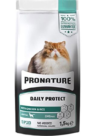 Pronature Tavuklu ve Pirinçli Yetişkin Kedi Maması 1,5kg