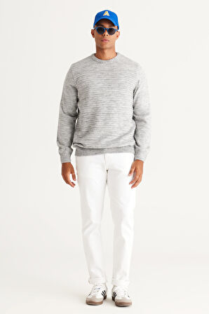 Altınyıldız Classics Bisiklet Yaka Standart Kemik Melanj Erkek Kazak 4A4924100054