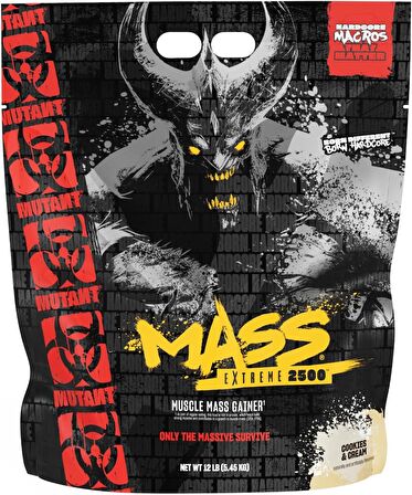 Mutant Mass Extreme Gainer – Whey Protein Powder – Build Muscle Size and Strength – High Density Clean Calories