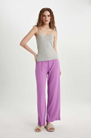 DeFacto Regular Fit Ribana Casual Pijama Altı-Fall in Love Z9115AZ24SPPR489