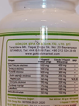 Kedi Pençesi Kapsül (CAT'S CLAW CAPSULE)