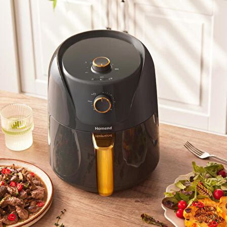 Homend Airfryday 2505H 8 Farklı Programlı, 4,3 Litre Airfryer