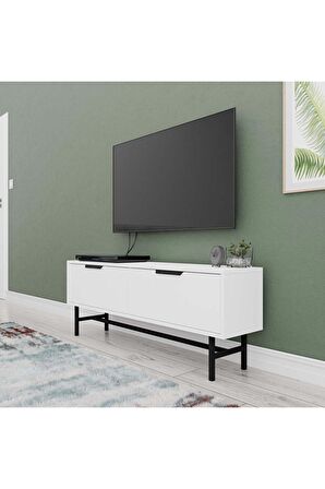 4016 BLANCO 138 CM (METAL AYAKLI) TV ÜNİTESİ BEYAZ