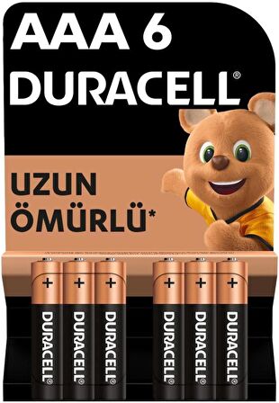 Duracell Basic İnce Kalem Pil 6' lı AAA