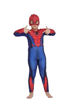 Spiderman Kaslı Çocuk Kostümü