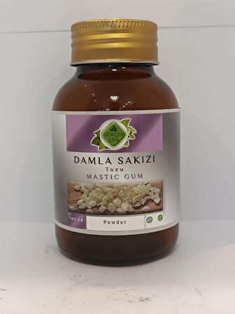 Damla Sakızı Tozu (MASTİC GUM POWDER) 100 gr Cam Kavanoz
