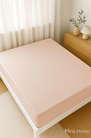 Çift Kişilik Düz Penye  %100 Pamuklu Lastikli Çarşaf 180X200