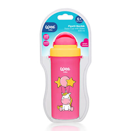 Wee Baby Pipetli Bardak 300 Ml - Pembe 