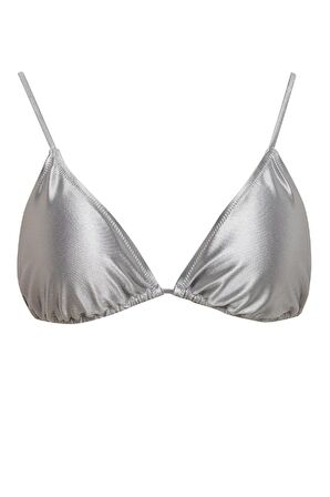 DeFacto Regular Fit Saten Üçgen Bikini Üstü-Fall in Love B6933AX24HSGR445