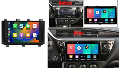 Navismart Multimedya - 8 Çekirdek İşlemci, 8GB RAM, 128GB HAFIZA Toyota Auris (2017-2018) ile uyumlu