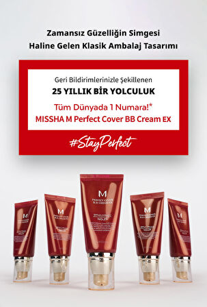 MISSHA Yoğun Kapatıcılık Sunan BB Krem M Perfect Cover BB Cream Ex No: 21 ( 20 ML )
