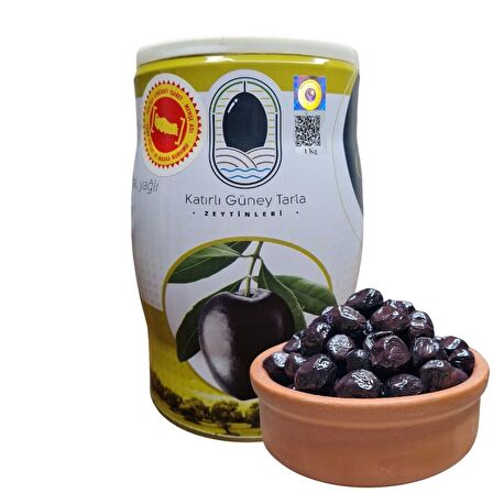 KATIRLI GÜNEY TARLA SOFRALIK SİYAH ZEYTİN 1 KG (M-S)