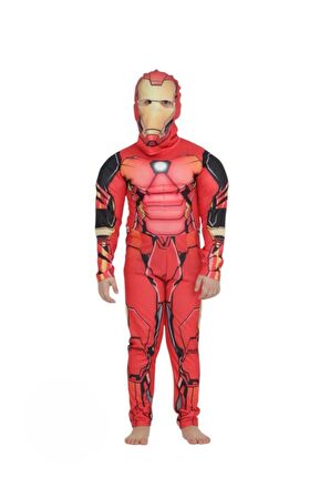 İronman Kaslı Çocuk Kostümü