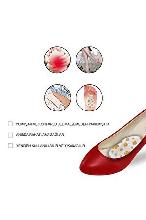 MG13 - Anti-slip | Ayakkabı Daraltma, Topuklu Ayakkabı Kayma Önleyici, Yapışkanlı Jel Ped