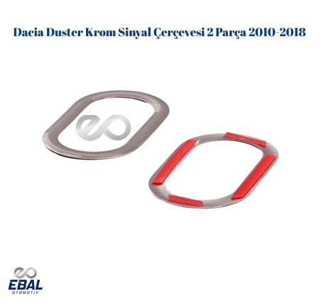 Dacia Duster Krom Sinyal Çerçevesi 2 Prç. 2010-2018 P.Çelik